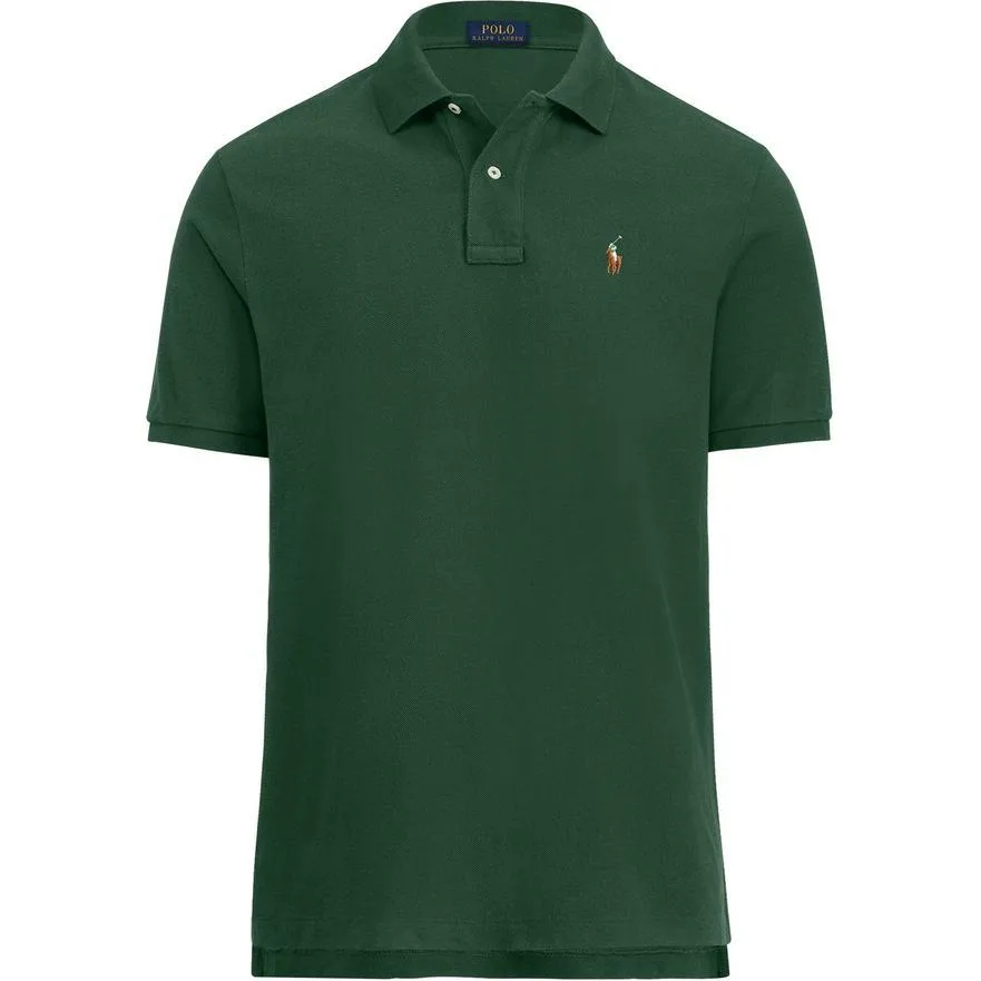 Polo Ralph Lauren Мужская поло зеленого цвета