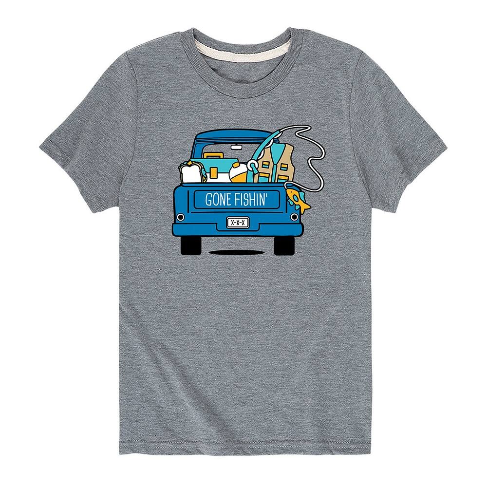 

Футболка с рисунком «Gone Fishin' Truck» для мальчиков 8–20 лет Licensed Character, серый