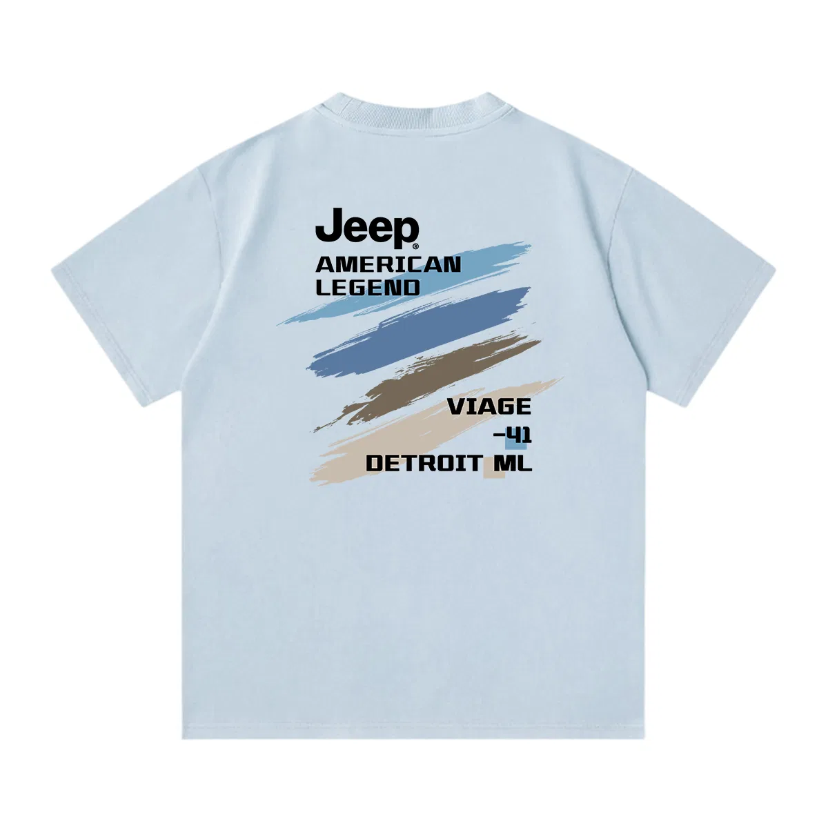 Футболка хлопковая Jeep Grade School небесно-голубая