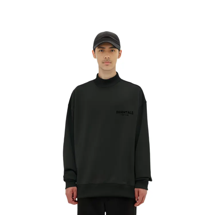 SS22 Толстовка мужская черная Fear Of God Essentials, черный — фото 3
