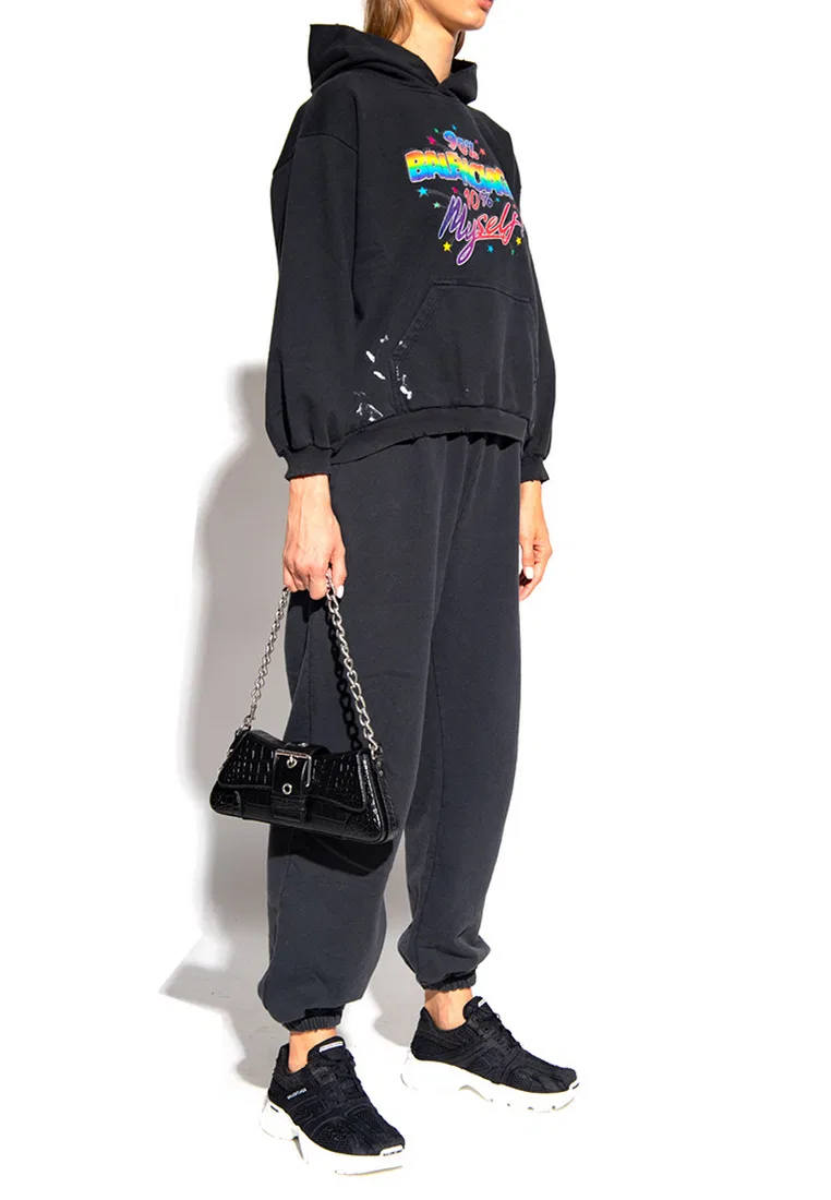 Толстовка с капюшоном, 90/10, Small Fit, черный Balenciaga — фото 4