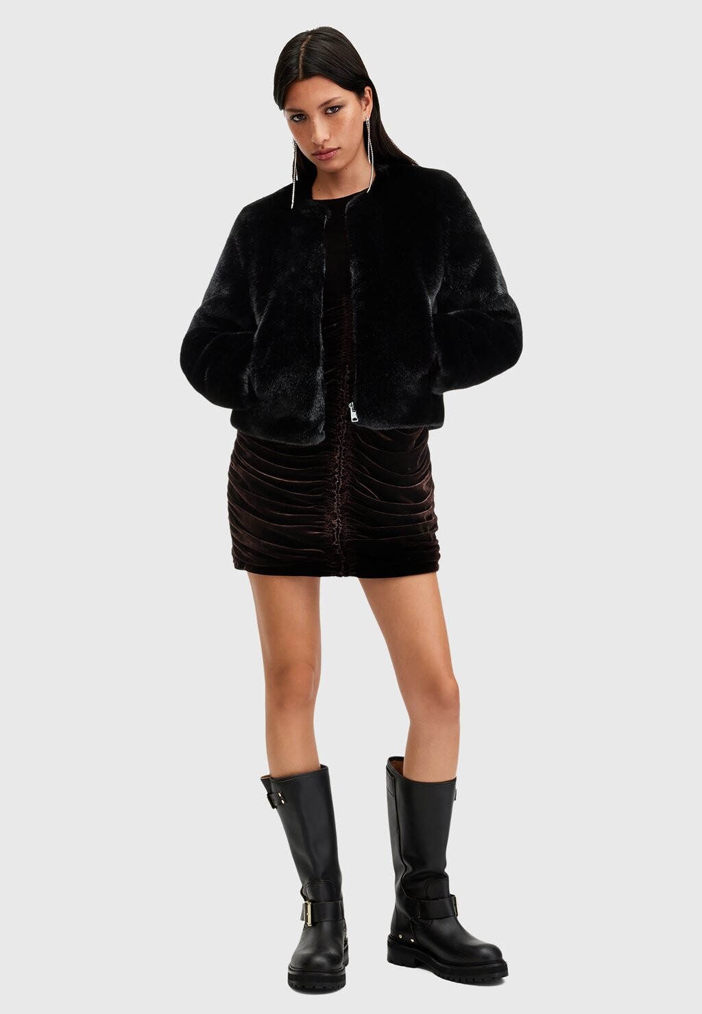 

Зимняя куртка AllSaints, черный