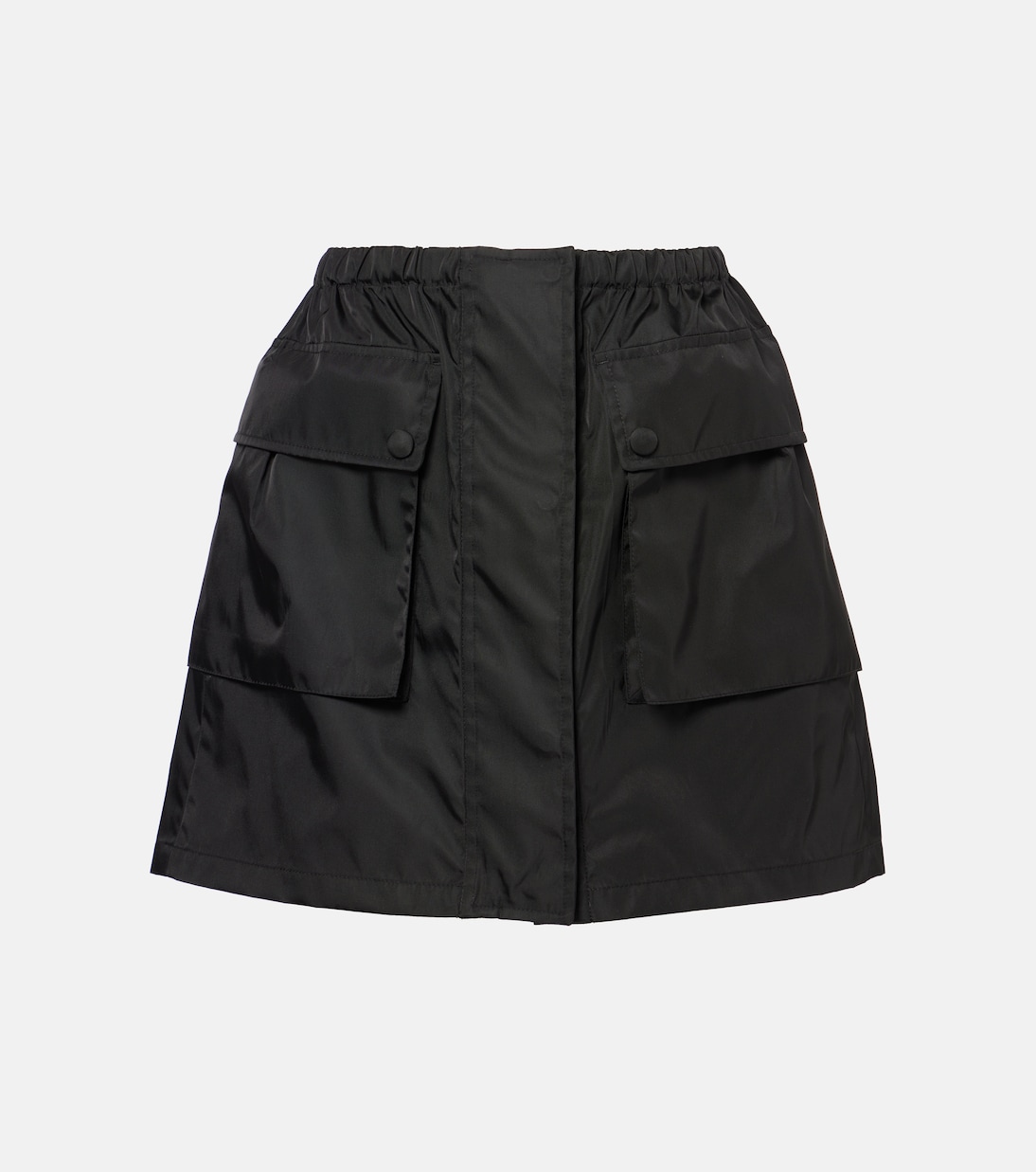 

Мини-юбка из Re-Nylon Prada, черный