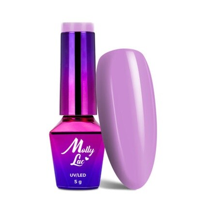 

Коктейли и напитки Гибридный лак для ногтей 16 Purple Rain 5 г MollyLac Unbranded
