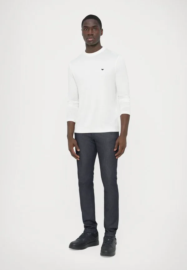 Брюки с карманами, узкие джинсы Emporio Armani, Blue Denim — фото 2