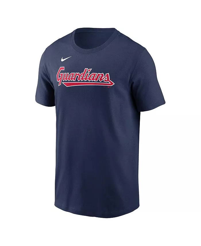 Мужская футболка Jose Ramirez Cleveland Guardians с именем и номером, цвет navy Nike — фото 2