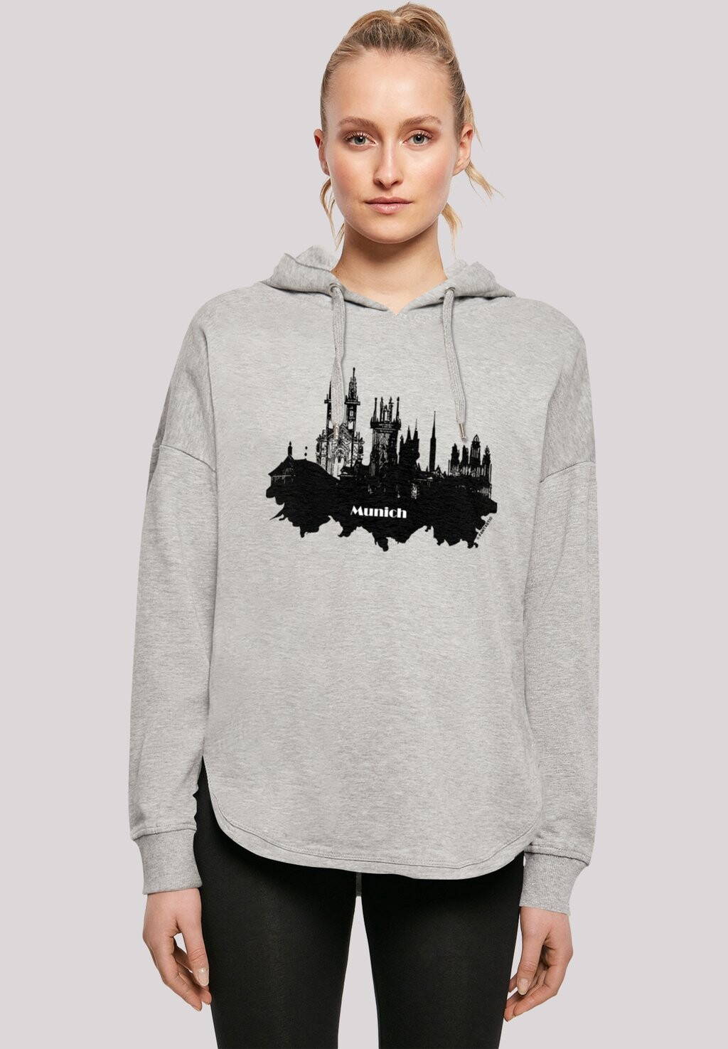

Толстовка с капюшоном CITIES COLLECTION MUNICH SKYLINE F4NT4STIC, серый