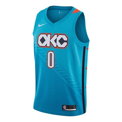 

Майка Nike NBA Russell Westbrook City Edition (Oklahoma City Thunder) Swingman Jersey Blue, синий