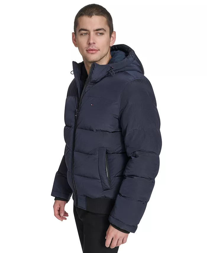 Мужская куртка с капюшоном Ribstop для снорклинга Tommy Hilfiger, синий — фото 3