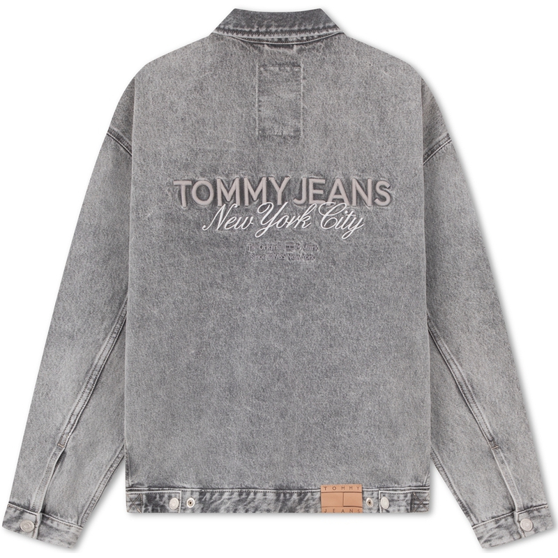 Tommy Hilfiger Джинсовая куртка мужская темно-серая, Dark Gray 1BK — фото 4