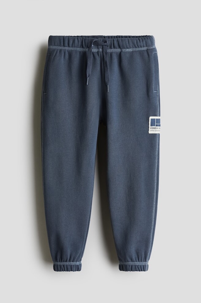 

Хлопковые спортивные штаны H&M, синий