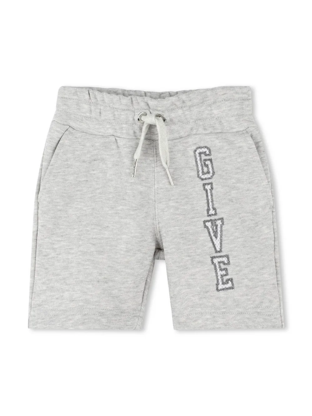 

Шорты с вышитым логотипом Givenchy Kids, серый