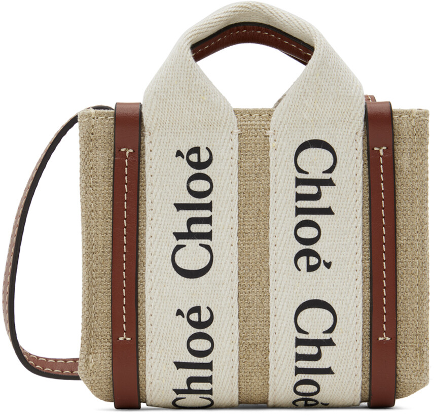 

Бежевая сумка Woody Nano Chloe