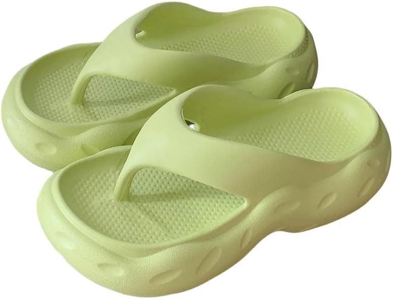 

Шлепанцы на платформе HORMAUWORD для женщин и мужчин, шлепанцы для женщин, летние пляжные сандалии, удобные сандалии на платформе для женщин, зеленый