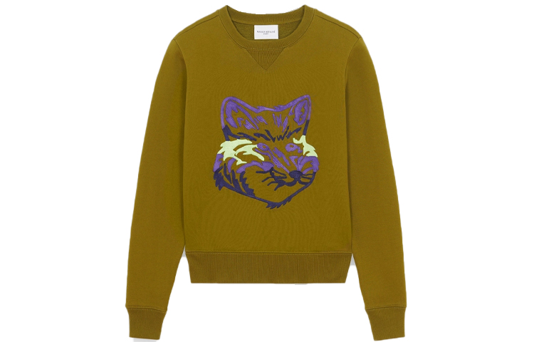 

Свитшот мужской Maison Kitsune, зеленый