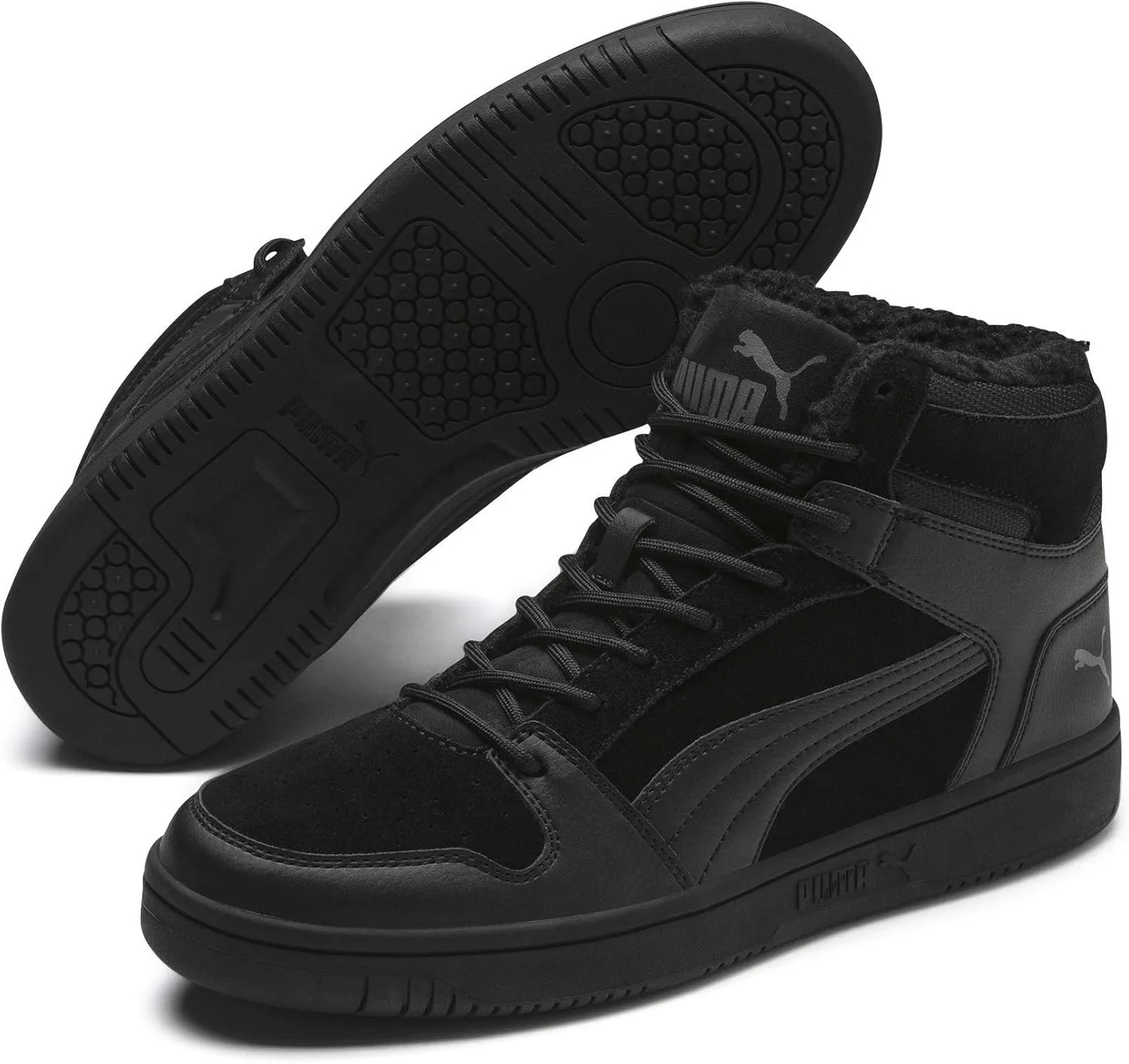 Мужские кроссовки PUMA Rebound Layup SD Fur, черный — фото 2