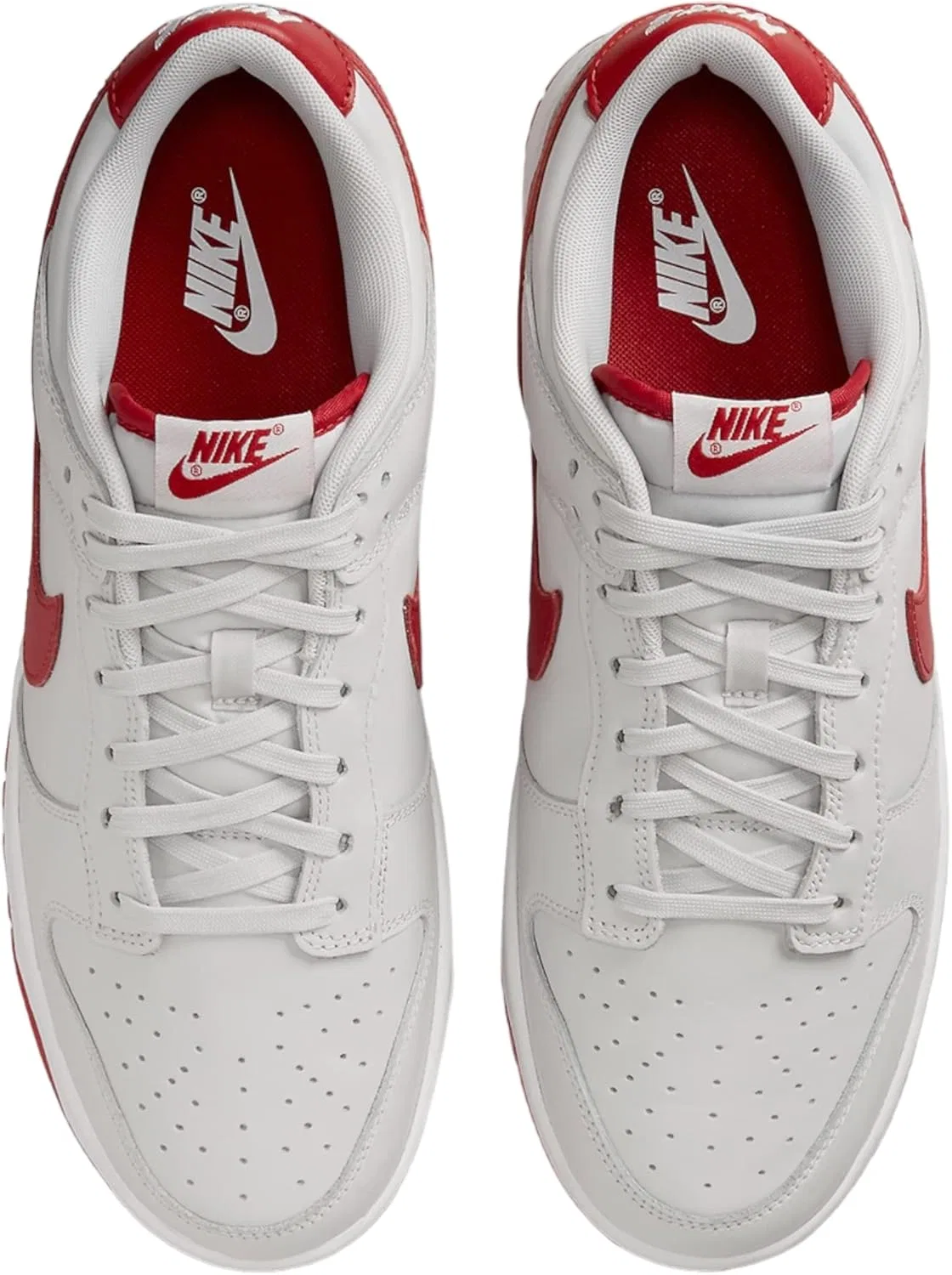 Кроссовки мужские Nike Dunk Low, цвет Vasto Grey/Varsity Red/White — фото 4