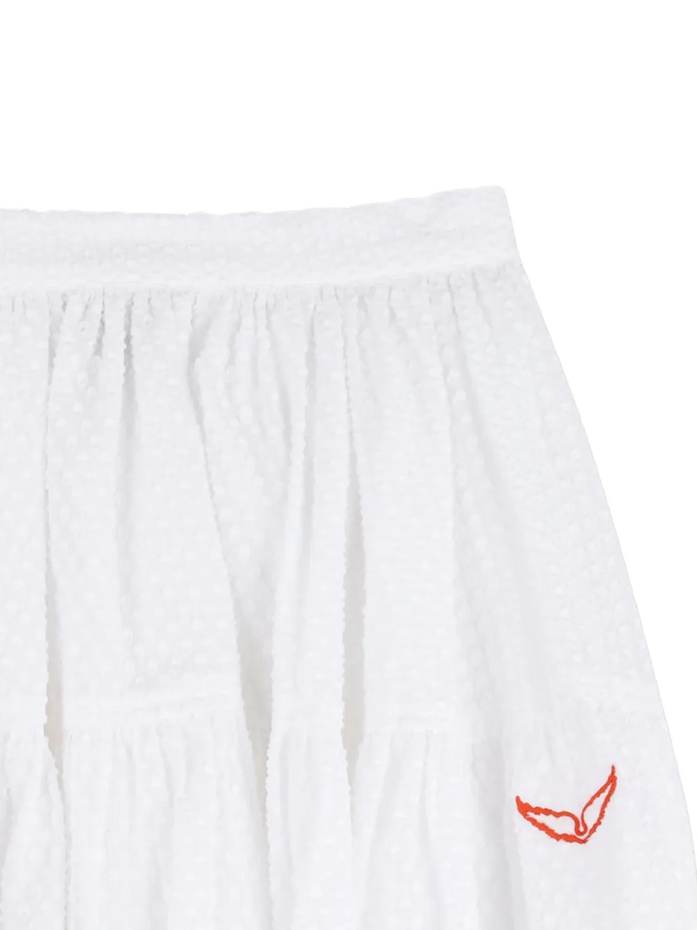 Юбка с вышивкой Zadig & Voltaire Kids, белый — фото 3