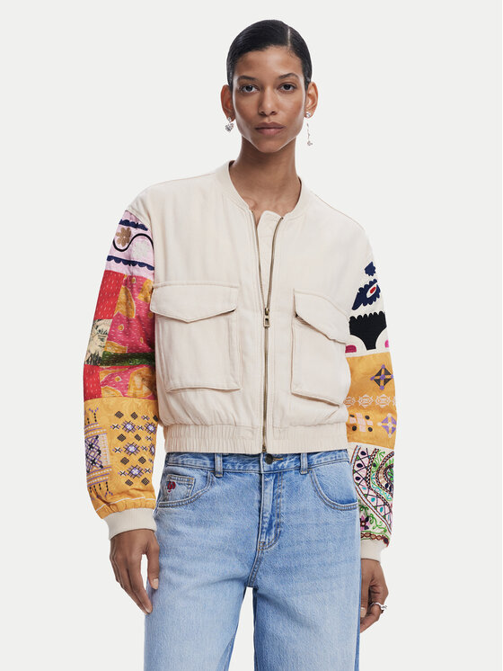 

Куртка-Бомбер стандартный крой Austin 25SWEW51 Desigual, бежевый
