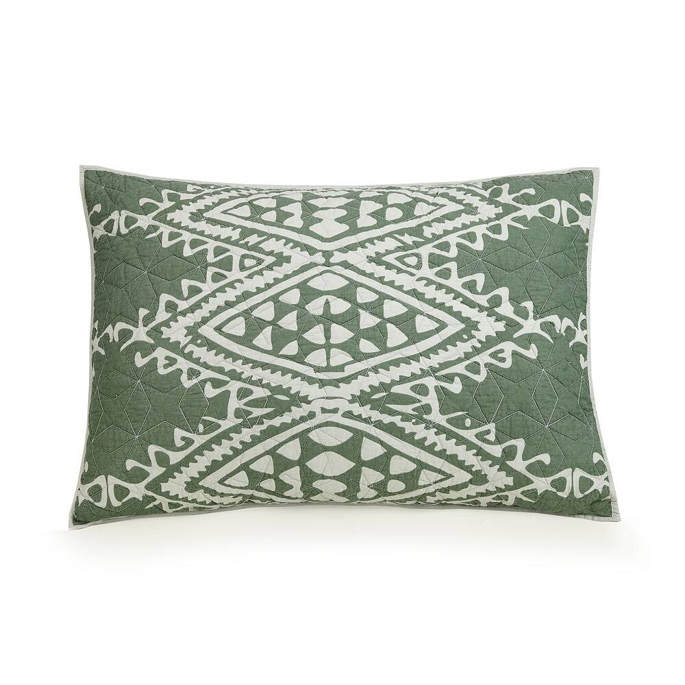 

Jungalow от Justina Blakeney Комплект одеял Aisha с Shams Makers Collective, зеленый