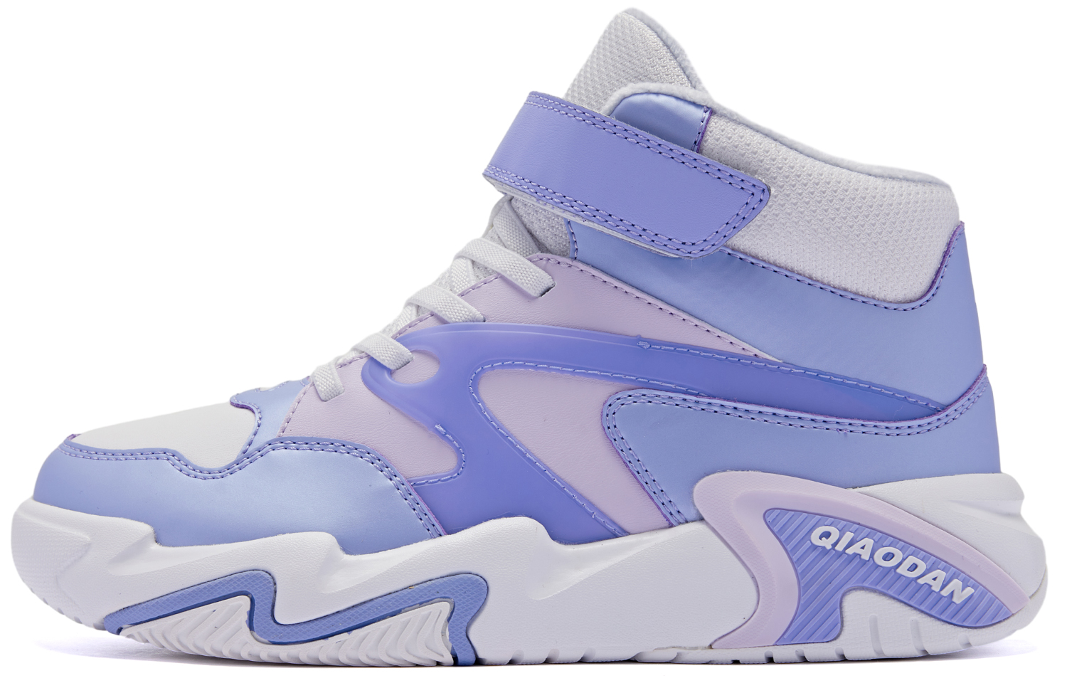 

QIAODAN Износостойкие и легкие низкие детские баскетбольные кроссовки Aster Color Morning Purple для подростков