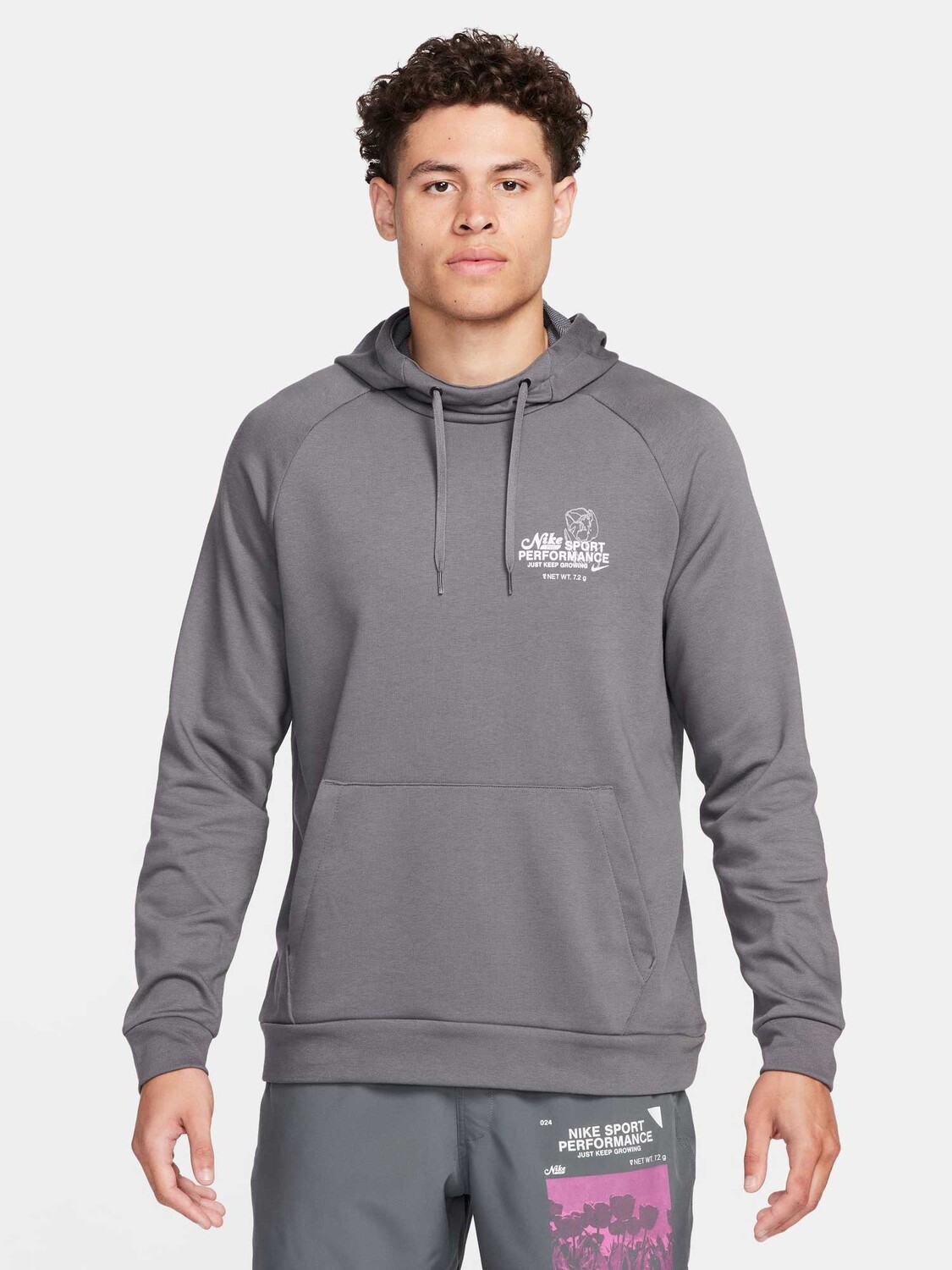 

Толстовка Nike M NK DF HD PO GFX, серый