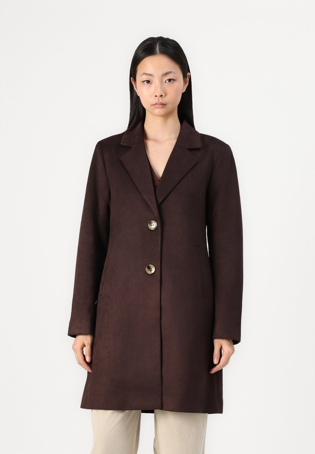 

Классическое пальто ONLDIANE LIFE COAT ONLY, темно-коричневый