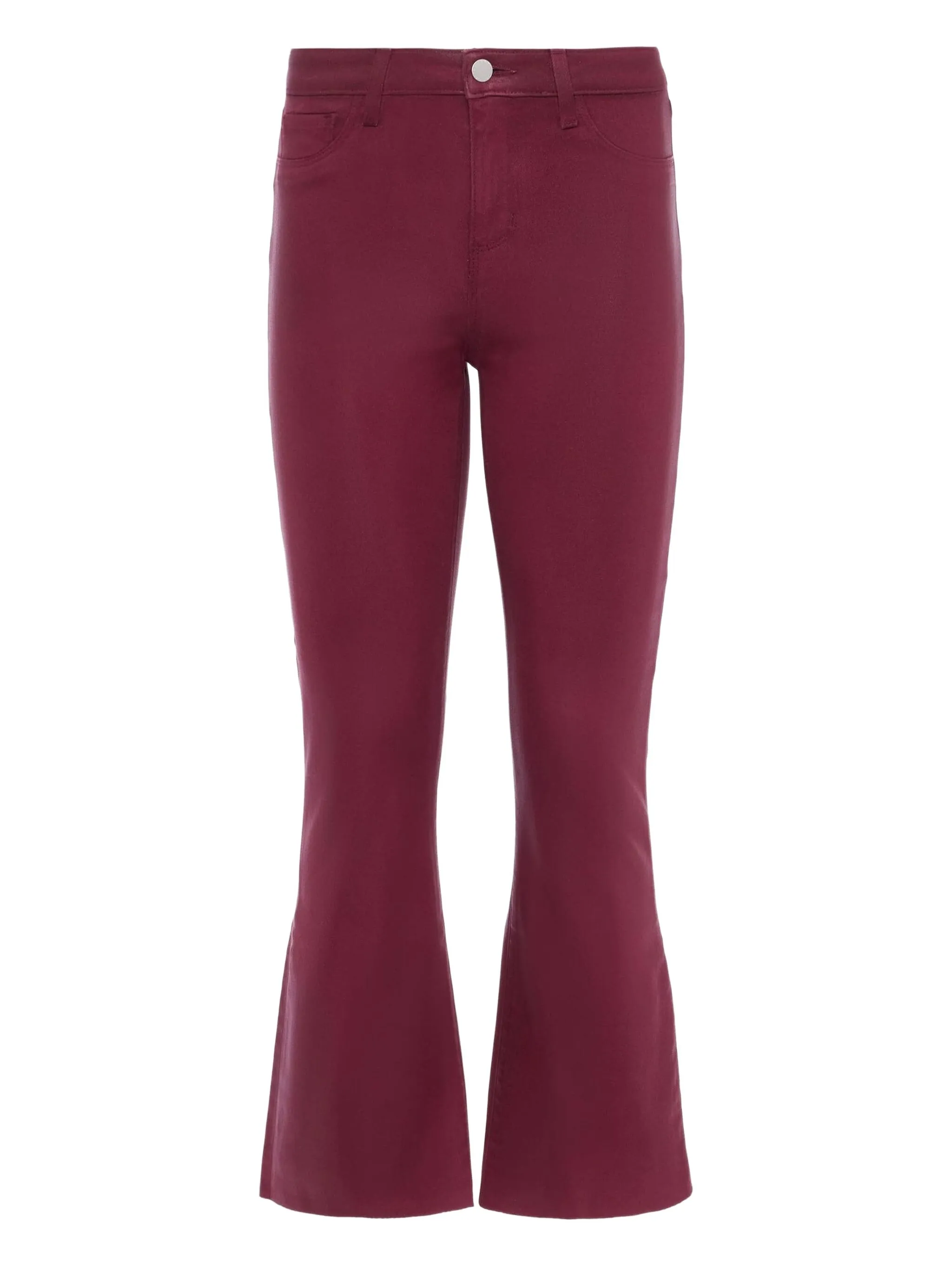 

Расклешенные джинсы Kendra с завышенной талией L'Agence, красный