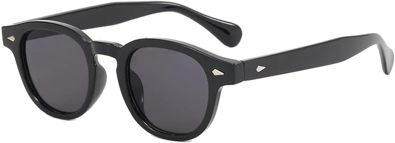 

Солнцезащитные очки с защитой от УФ-излучения UV400 | Круглые заклепки, панк-леопардовый принт | для женщин и мужчин, для занятий спортом на открытом воздухе и вождения DSVIGF, Black