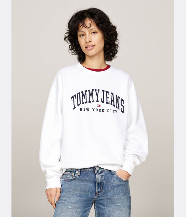 

Университетская толстовка Loose Fit Tommy Jeans, белый