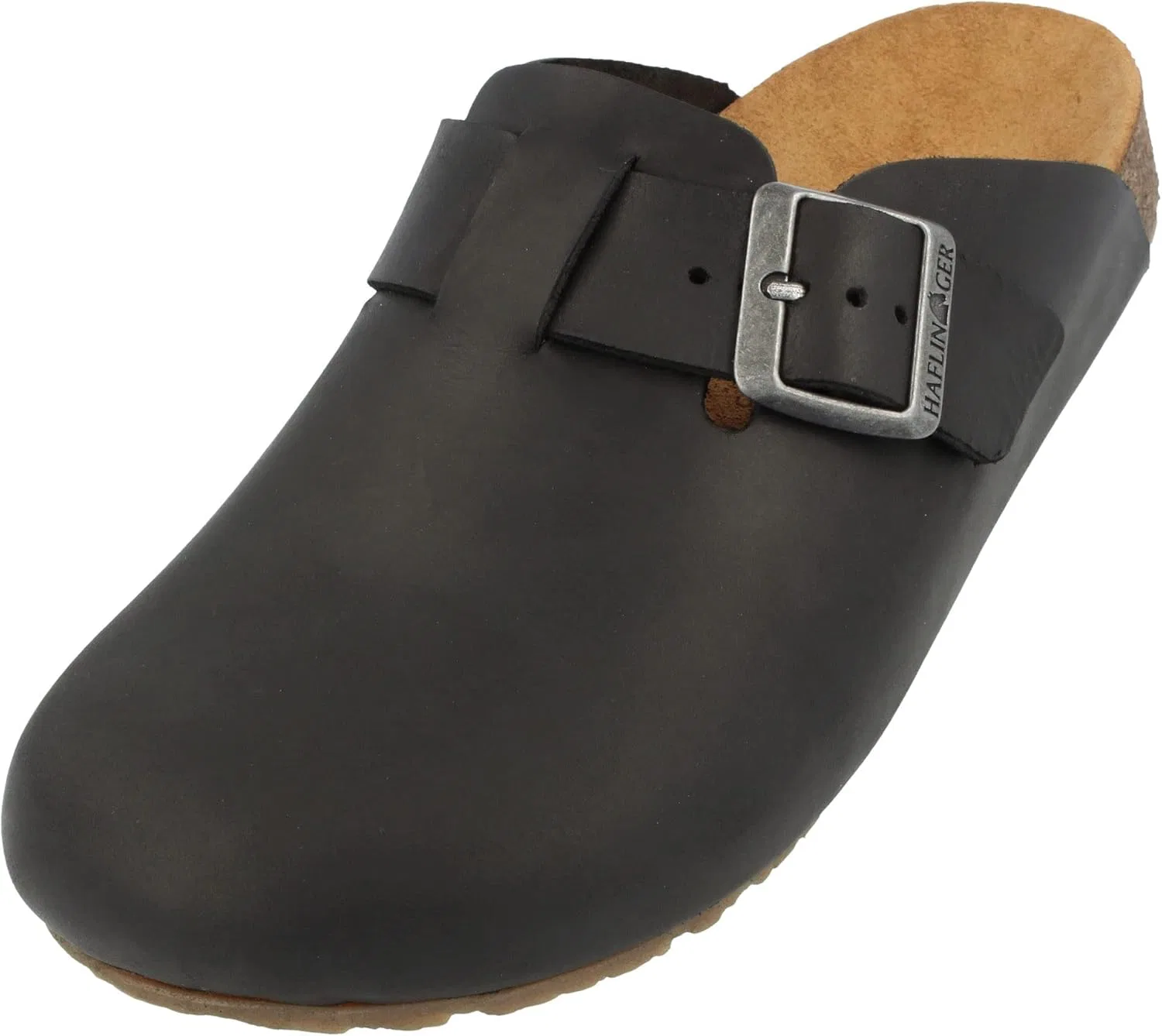 Мюли HAFLINGER из натуральной кожи, Black