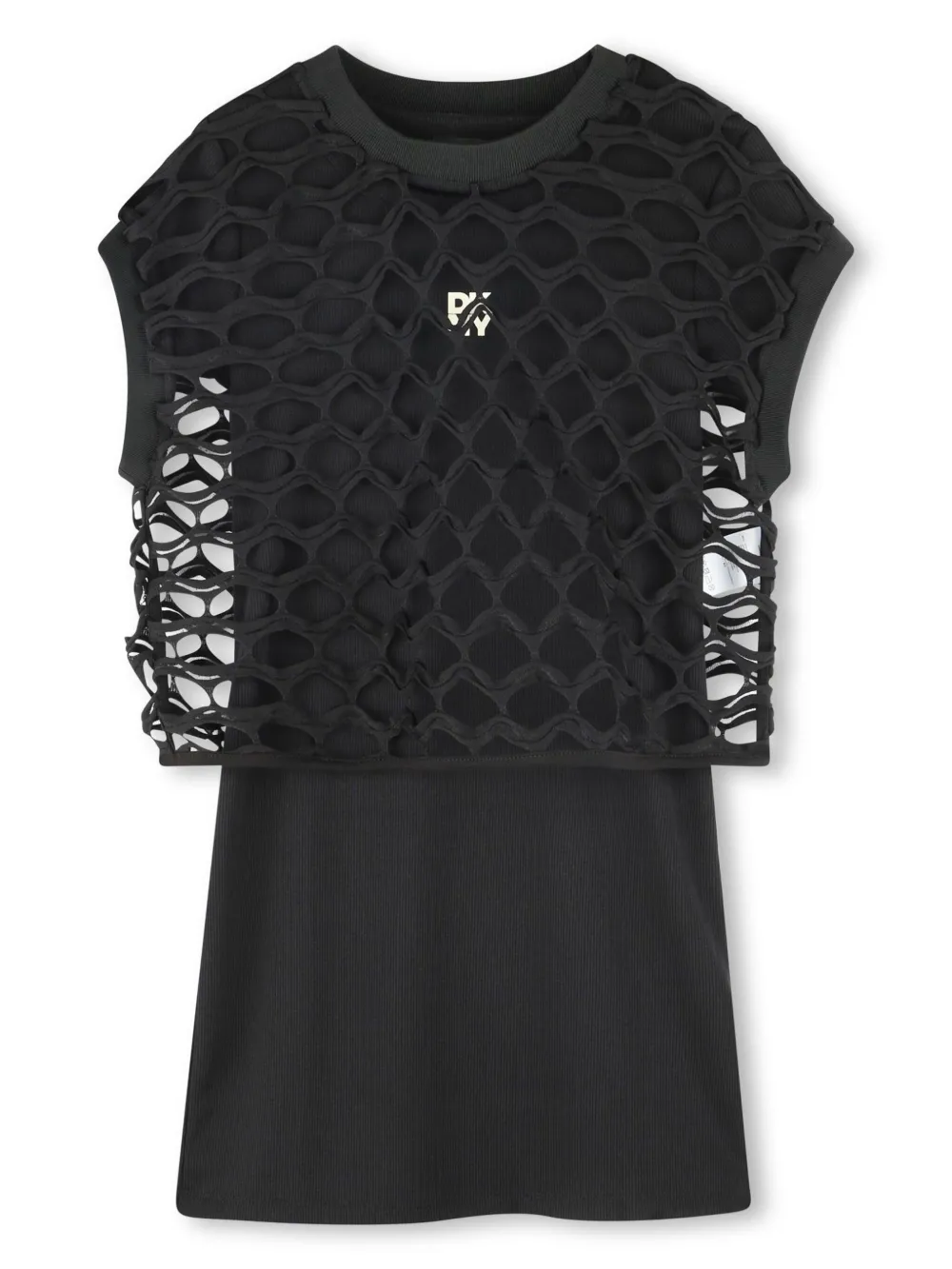 

Многослойное платье Dkny Kids, черный