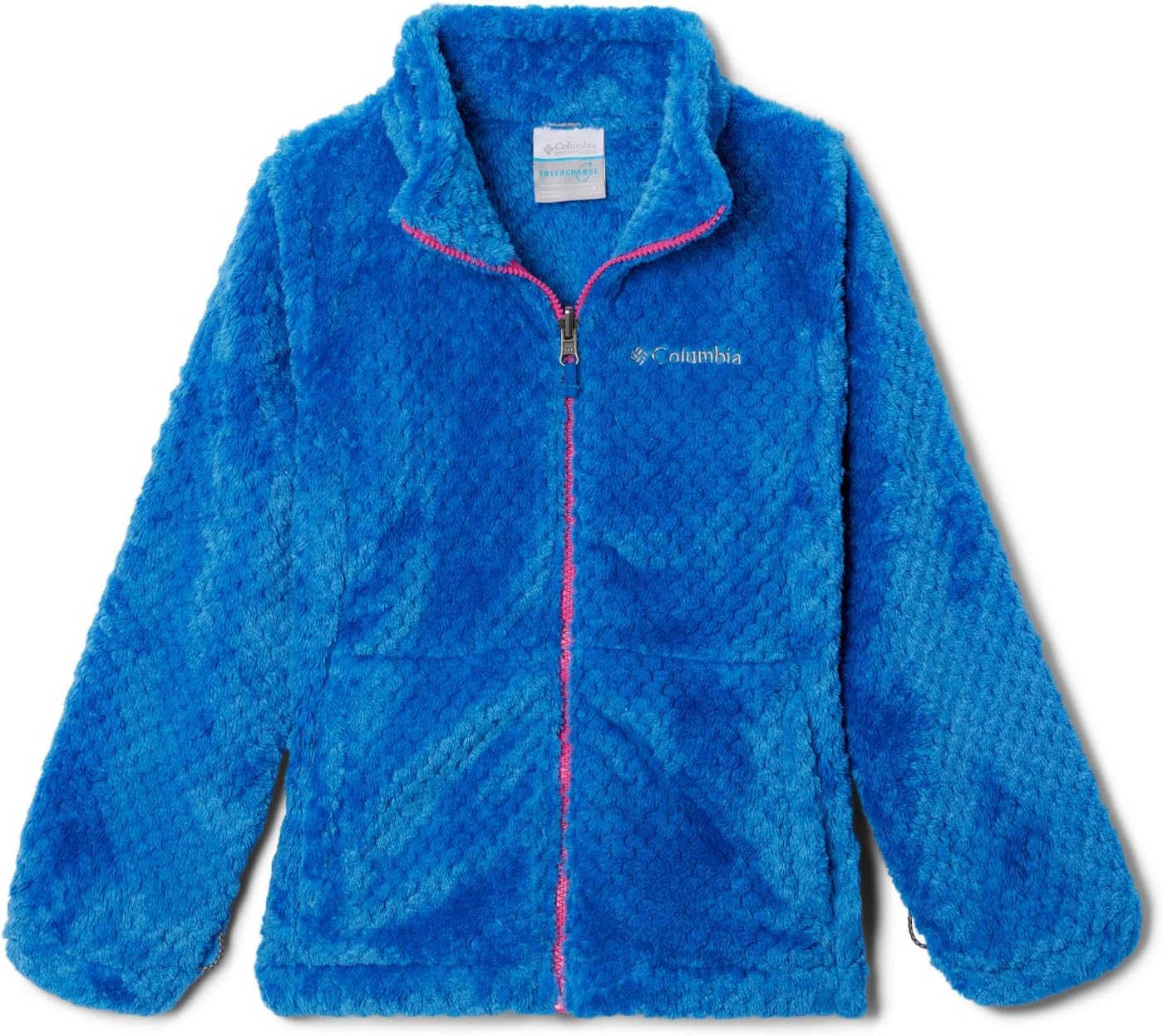 Columbia детская куртка Bugaboo II Fleece Interchange, Black Woven Nature, Fuchsia Fizz — фото 4