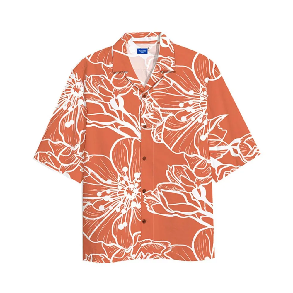 

Рубашка с коротким рукавом Jack & Jones Jeff Gallery Aop Resort, оранжевый