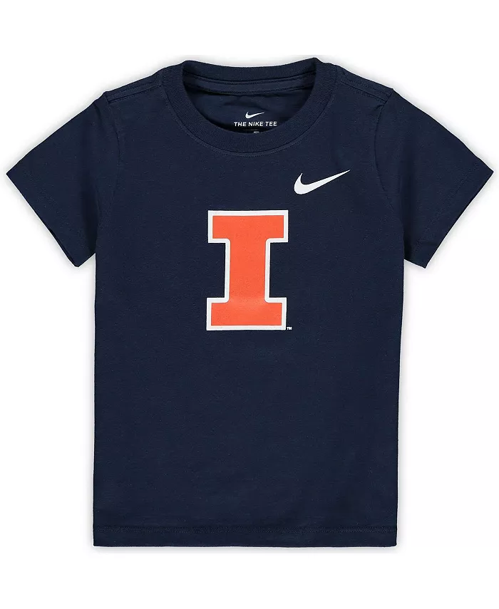 

Футболка с логотипом Navy Illinois Fighting Illini для малышей Nike