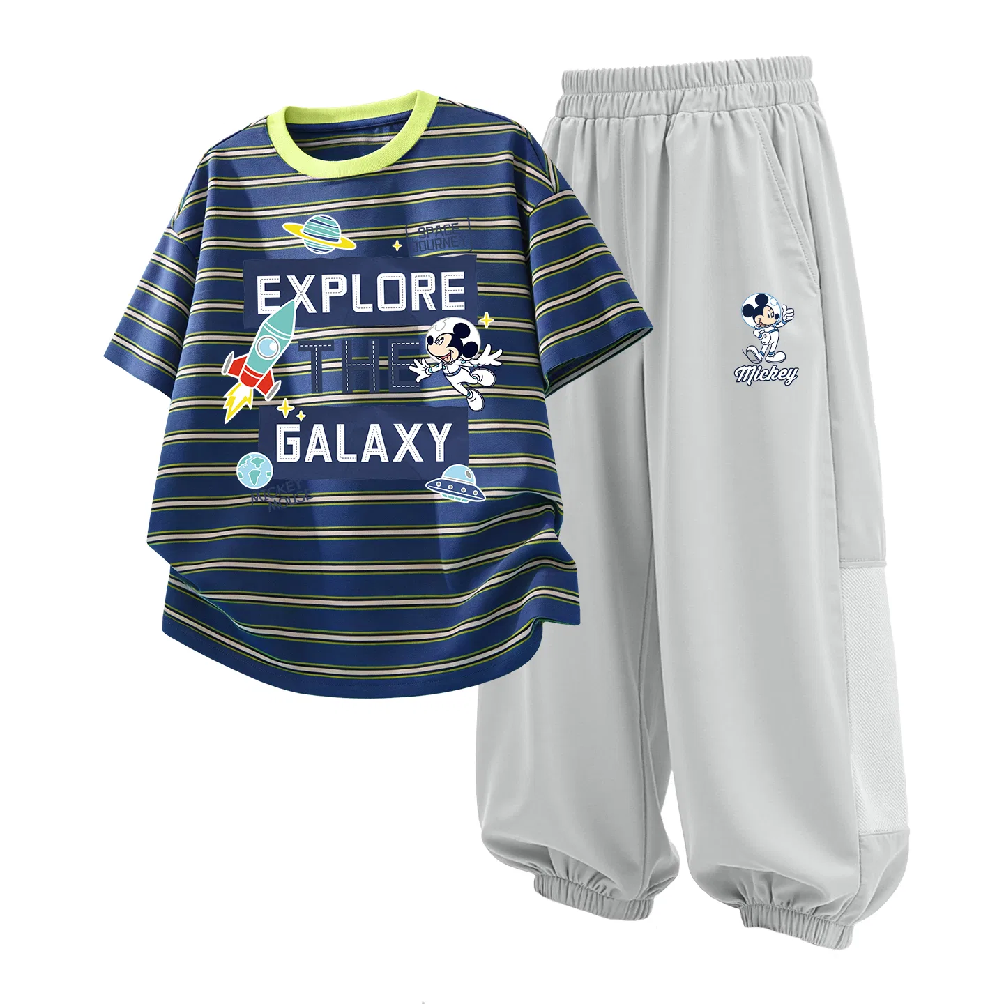 Детский спортивный костюм Casual Sportswear 2 Piece Set Disney, Di Space Blue Gold+Di Astronaut Misty Gray