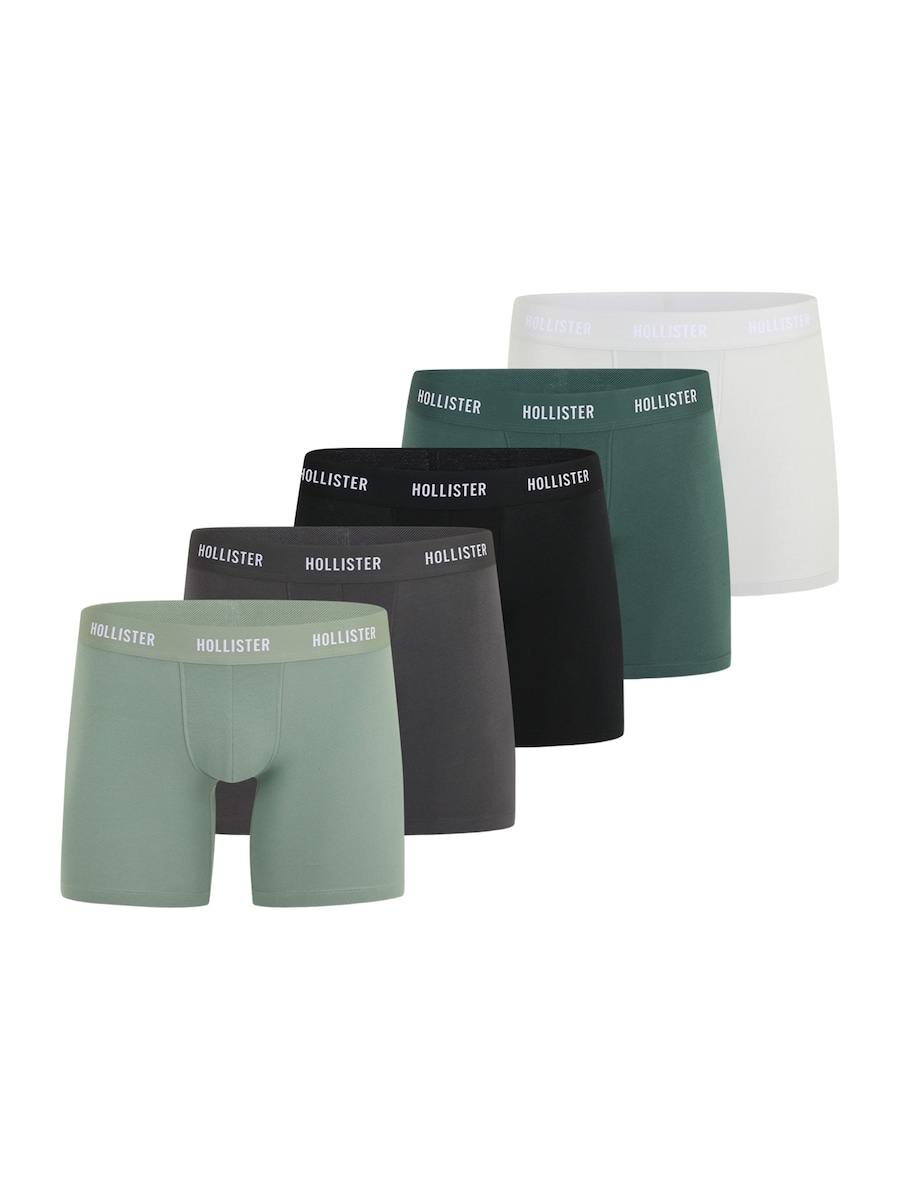 

Боксеры HOLLISTER, темно-серый/изумрудный/пастельно-зеленый/черный/белый
