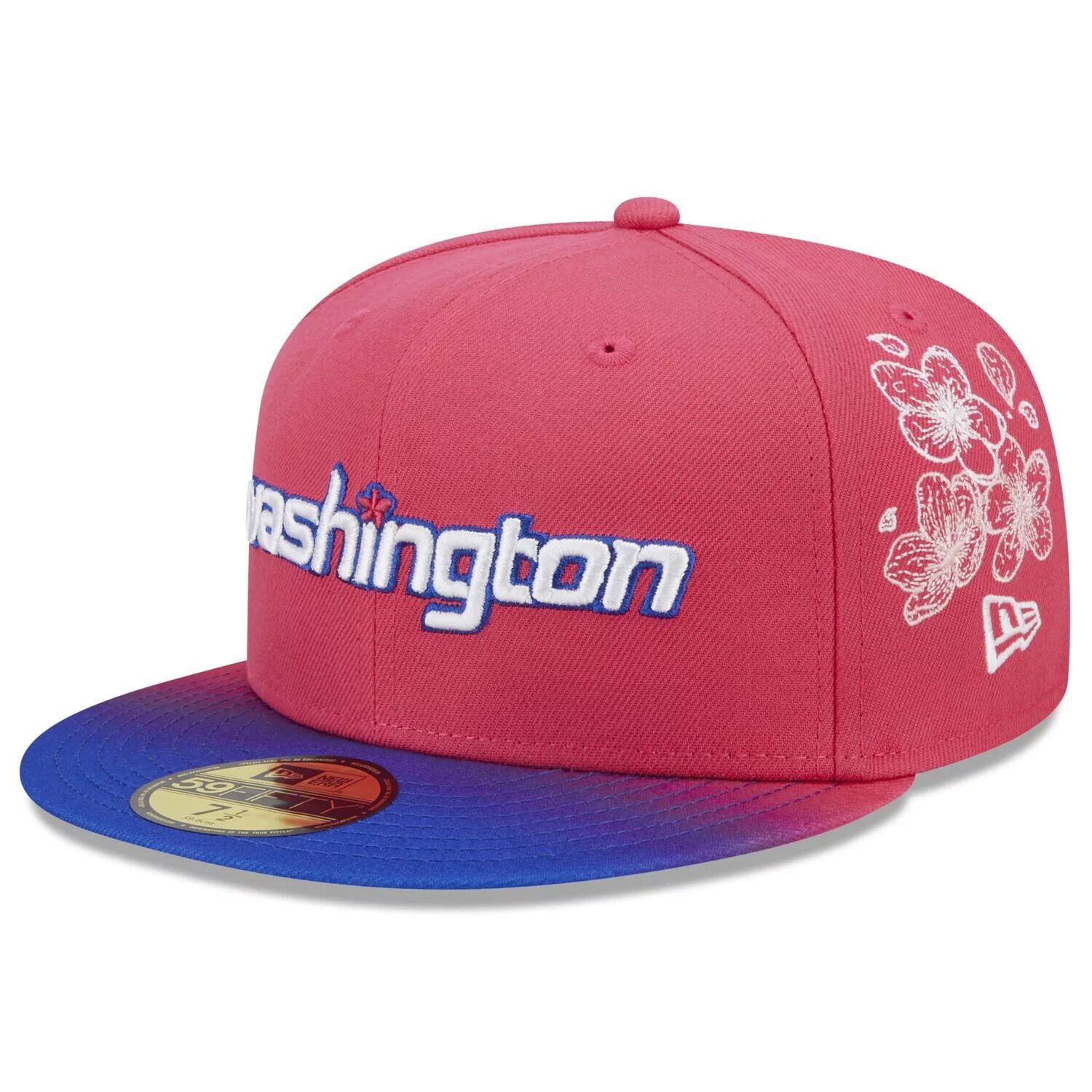 

Мужская облегающая шляпа New Era Pink Washington Wizards 2022/23 City Edition Official 59FIFTY