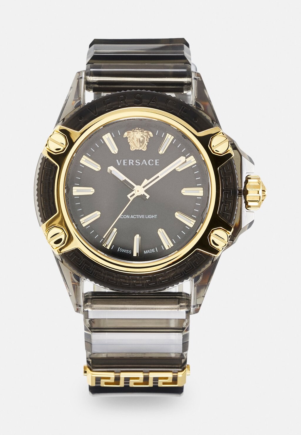 

Часы Icon Active Unisex Versace, цвет transparent black/gold-coloured