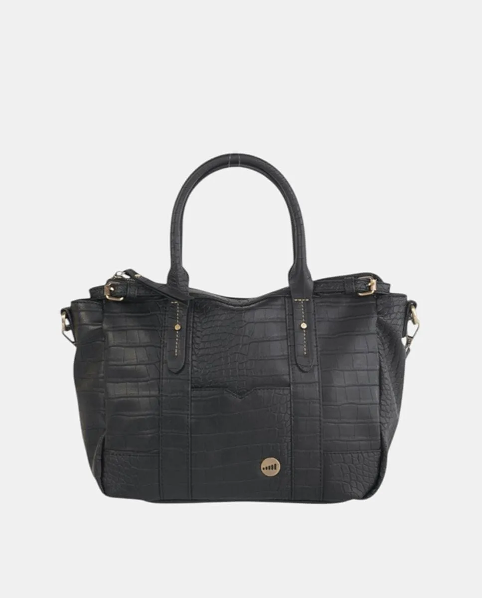 

Сумка для боулинга из искусственной кожи Coco с металлической молнией Volum, черный