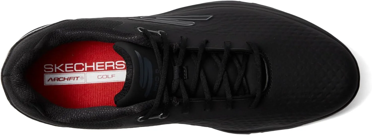 Мужские водонепроницаемые гольф-туфли Skechers Pro 6, черный — фото 2