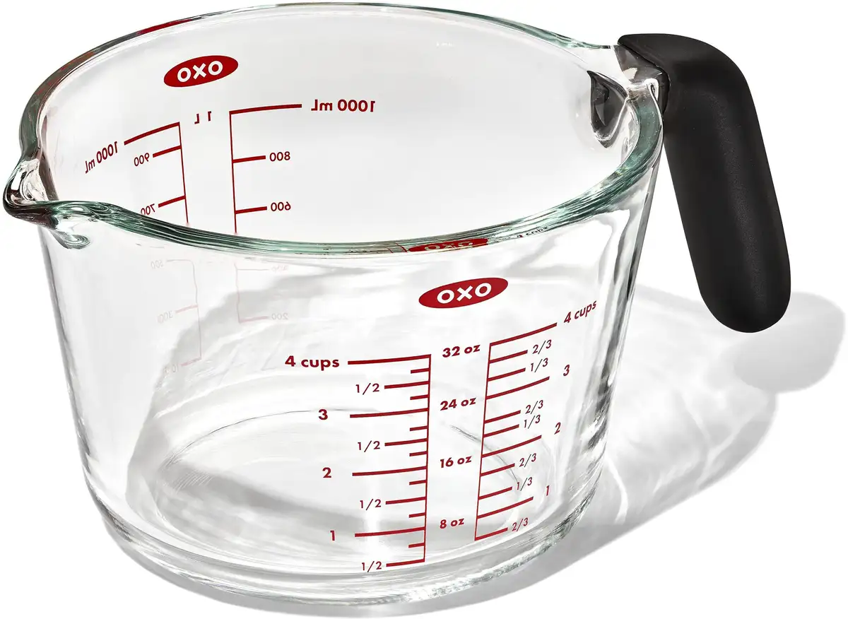 

Мерный стакан OXO Good Grips, стеклянный, без крышки Объем 1 л, цвет transparent