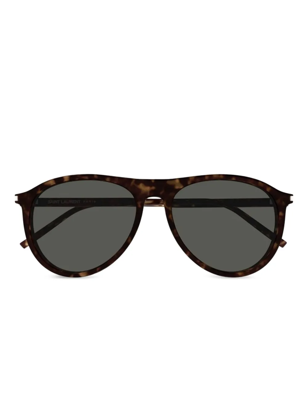

Солнцезащитные очки в большой оправе Saint Laurent Eyewear, коричневый