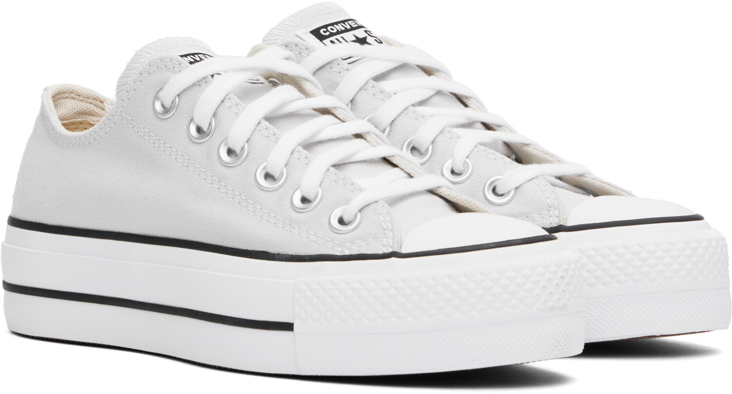 Серые кроссовки Chuck Taylor All Star Lift Platform Low Top Converse — фото 4