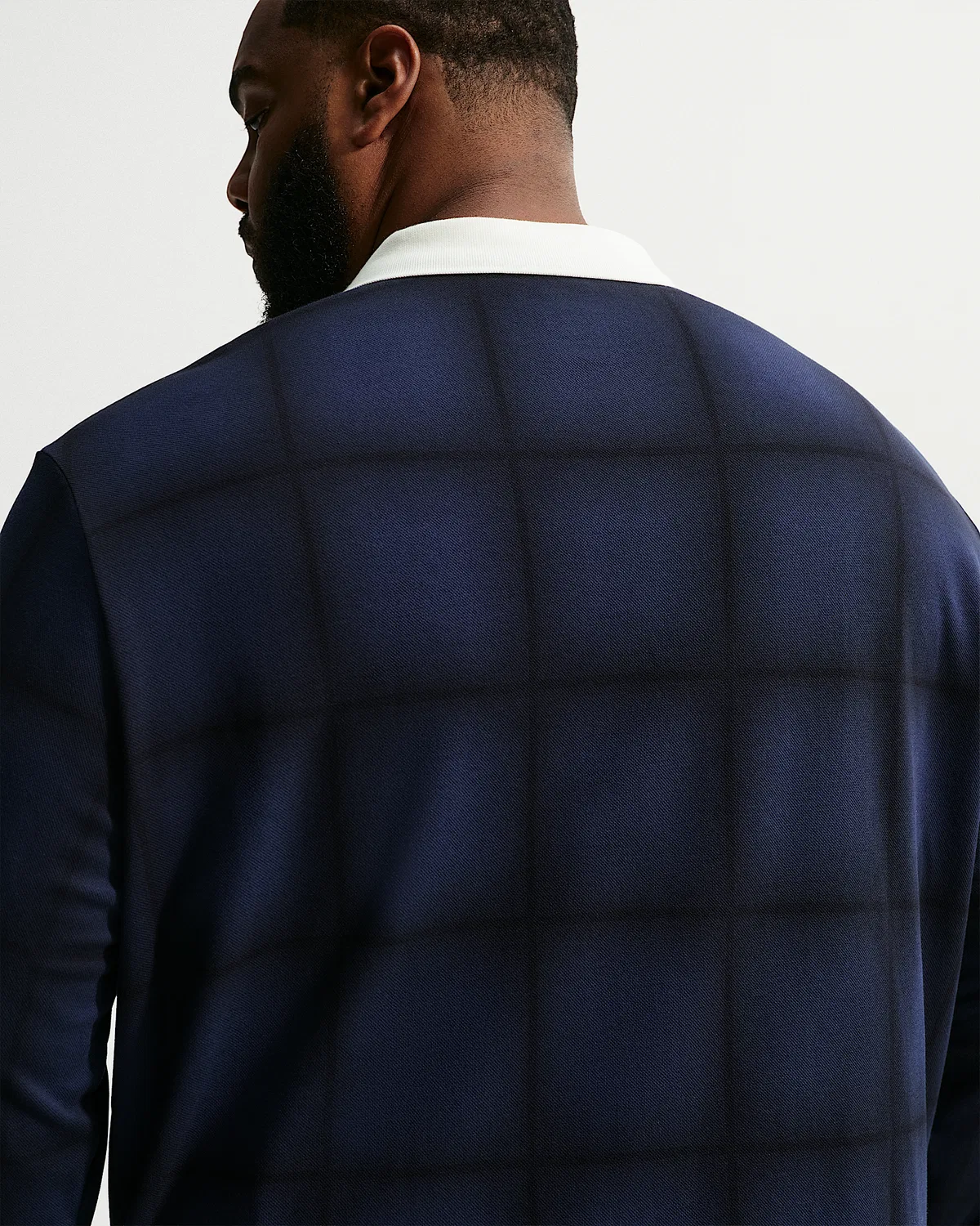 Мужское поло Nike Fairway Fresh Dri-FIT свободного кроя с длинным рукавом, Midnight Navy/Sail — фото 2