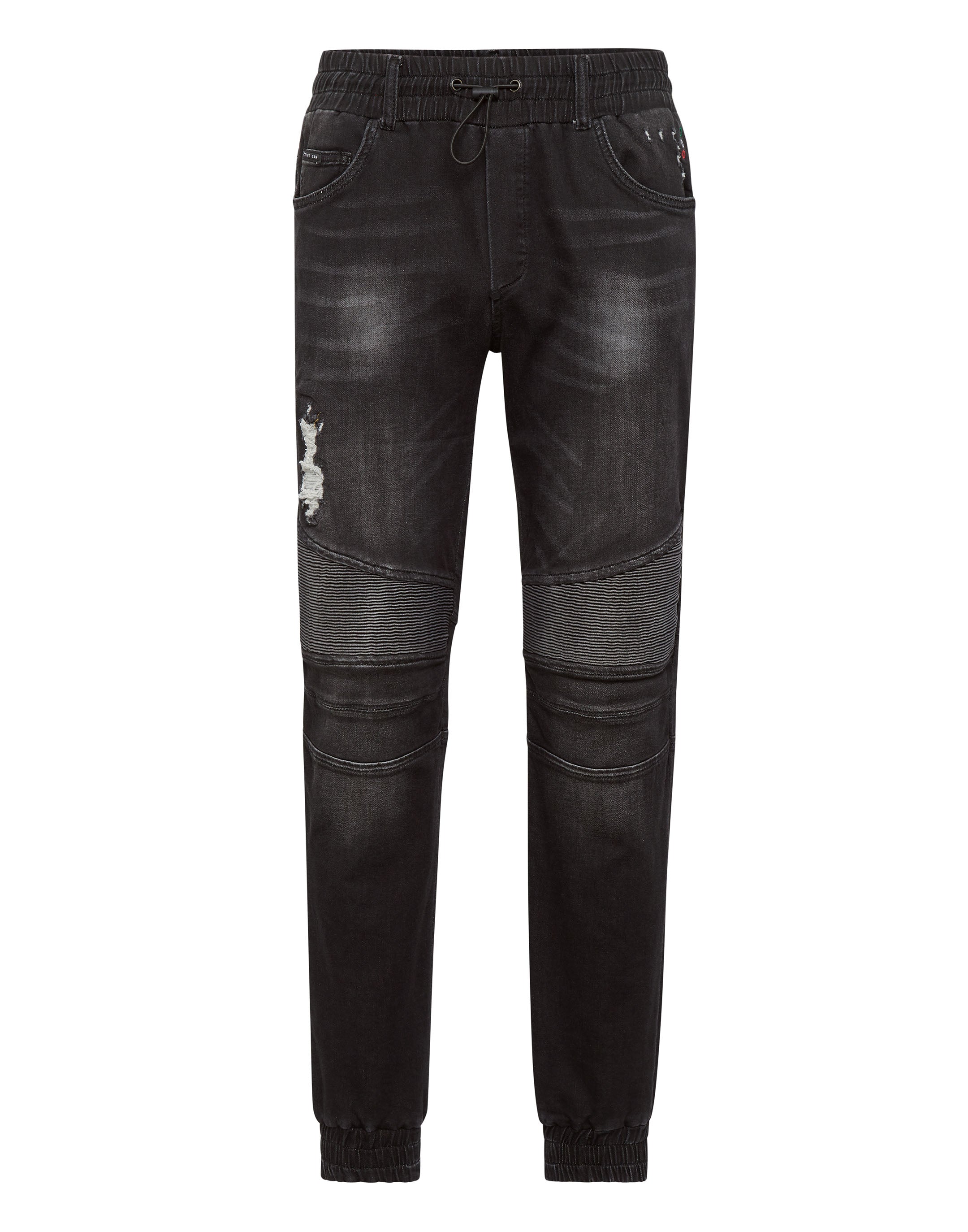 

Джинсовые спортивные брюки PHILIPP PLEIN, цвет full metal