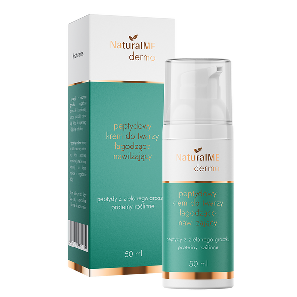 

Пептидный крем для лица, успокаивающий и увлажняющий, 50 мл Naturalme Dermo