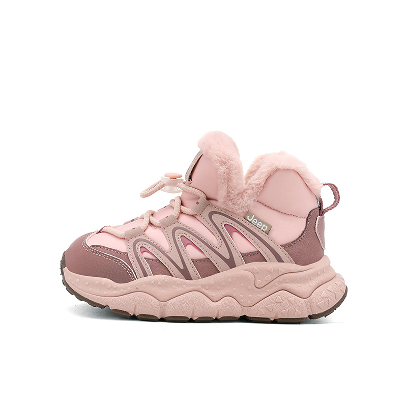 

Explorer 20 утепленные ботинки для мальчиков и девочек из искусственной кожи, нескользящие, легкие, с амортизацией и термозащитой Jeep, розовый фиолетовый