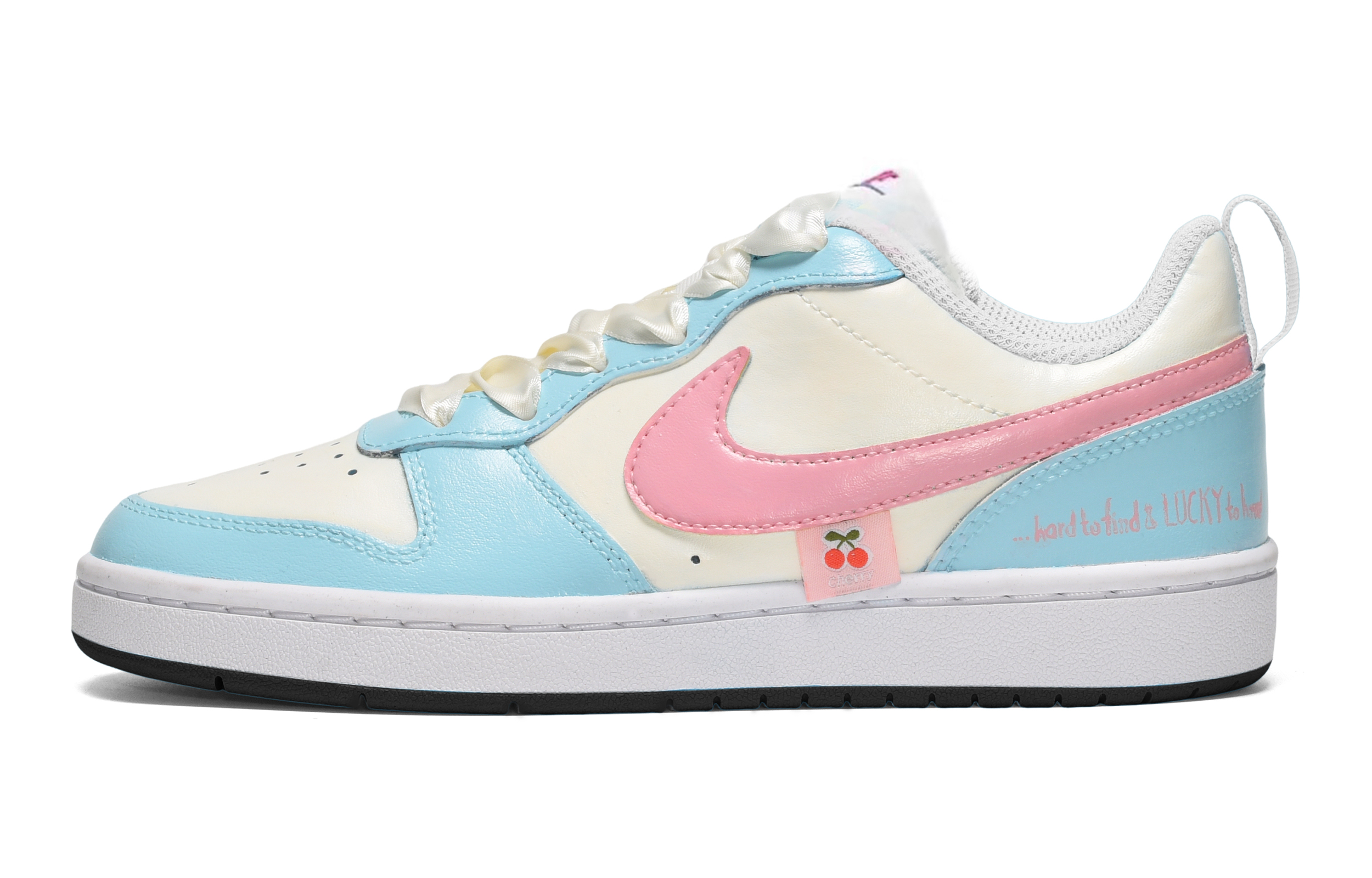 

Кроссовки Nike Court Borough Skateboarding Shoes Women's Low-top Pink And Blue, розовый