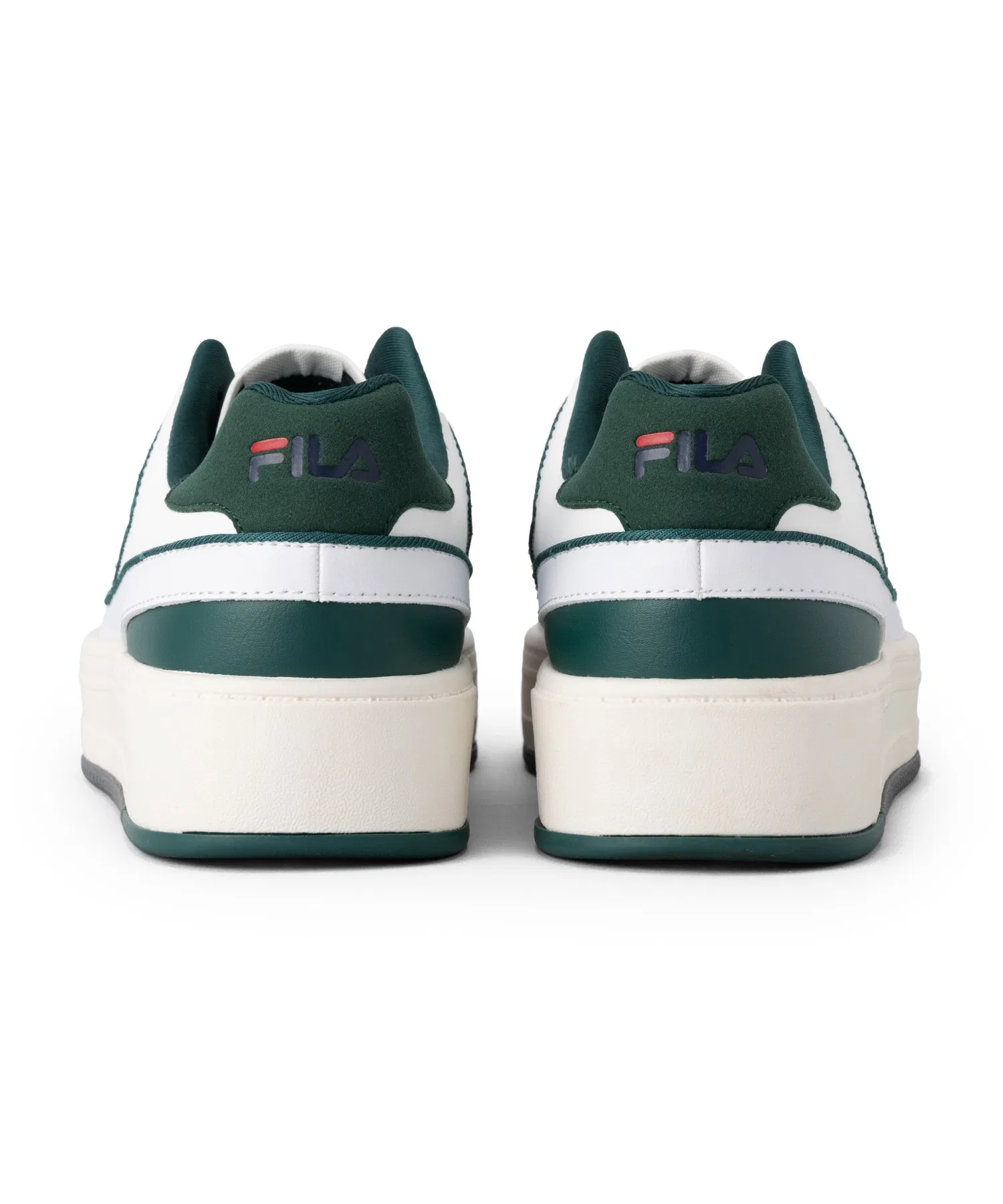 Унисекс кроссовки FILA COURT FEATHERY V2 бело-зелёные — фото 4